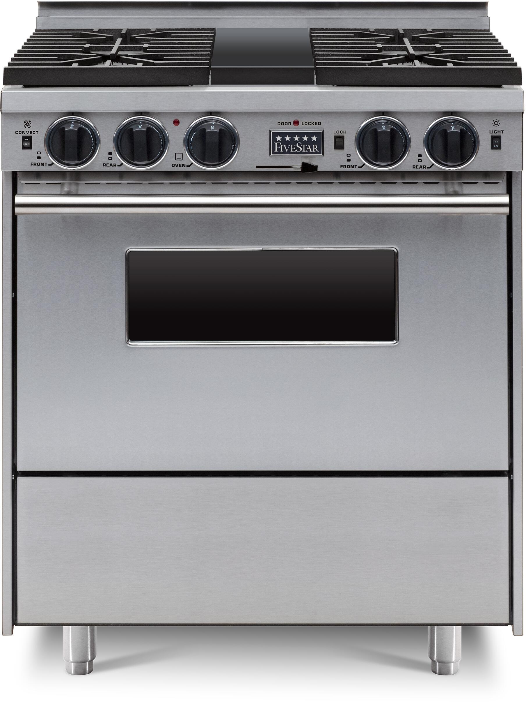 FiveStar TPN289BW 30 Inch Dual Fuel Freestanding Range