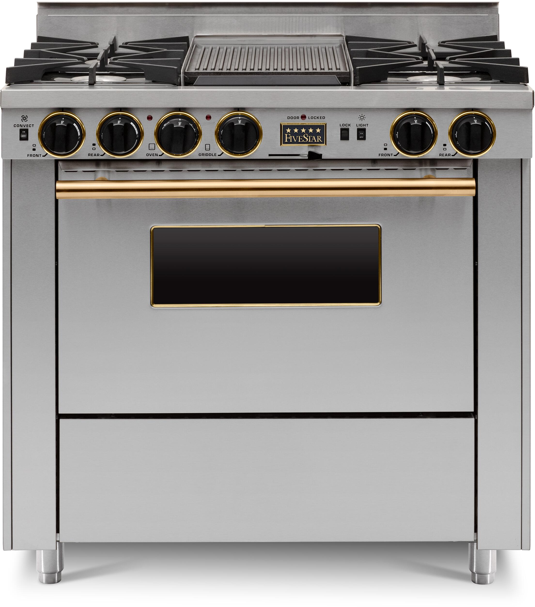 FiveStar TPN3267BSW 36 Inch varies Dual Fuel Freestanding Range, in varies