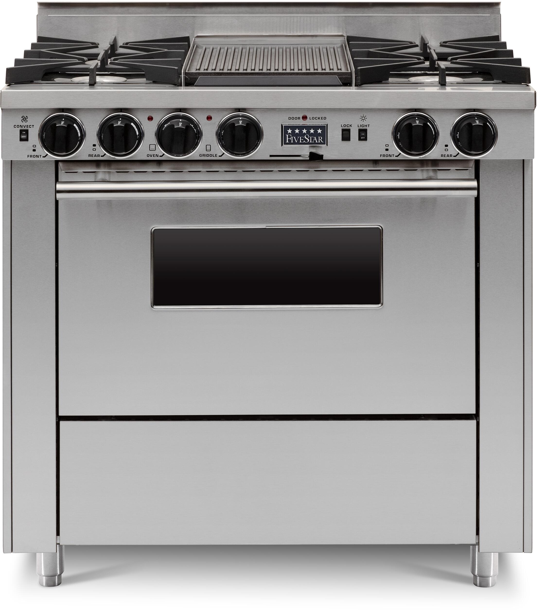 FiveStar TPN3267BW 36 Inch varies Dual Fuel Freestanding Range, in varies