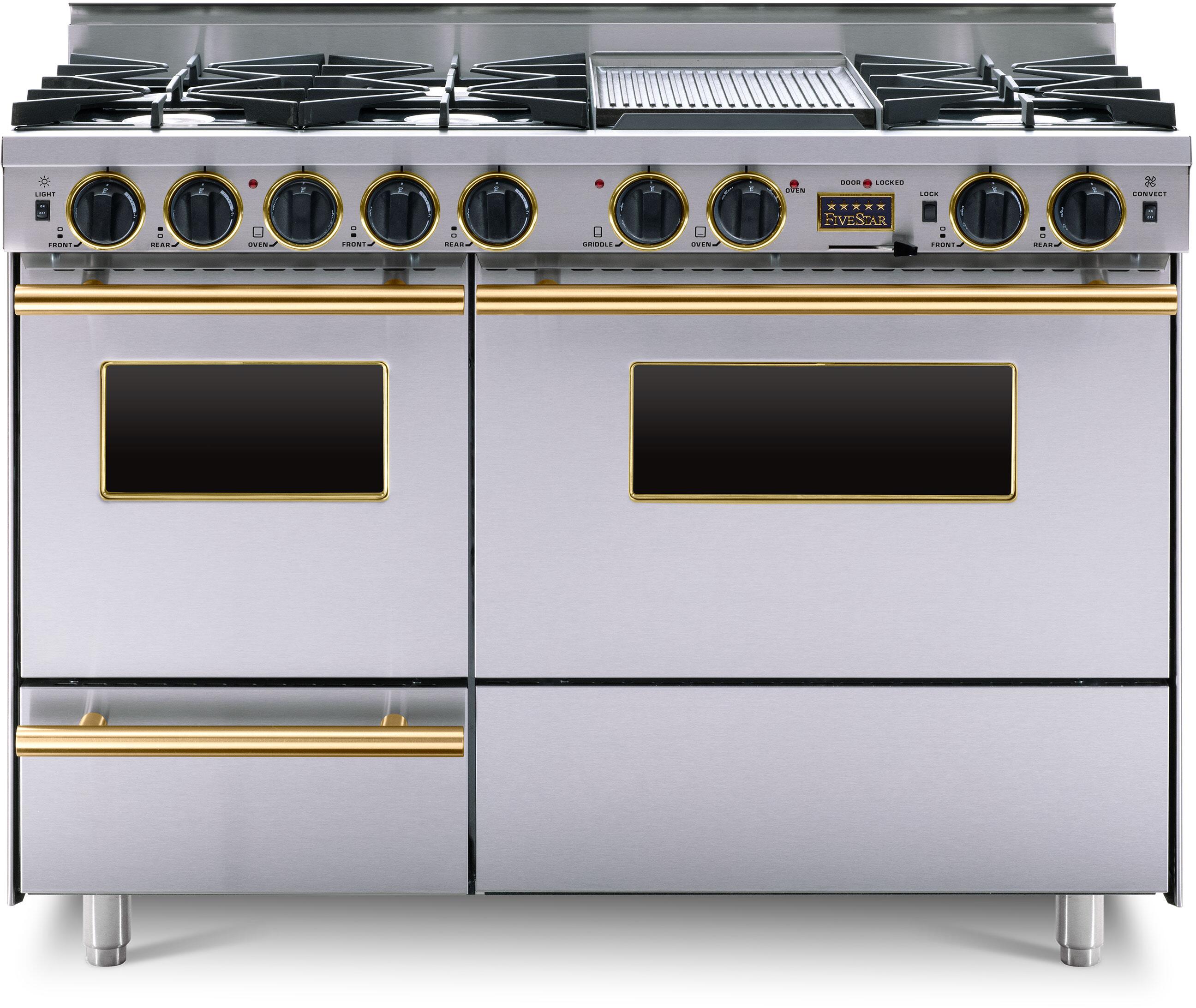 FiveStar TPN5267BSW 48 Inch Dual Fuel Freestanding Range
