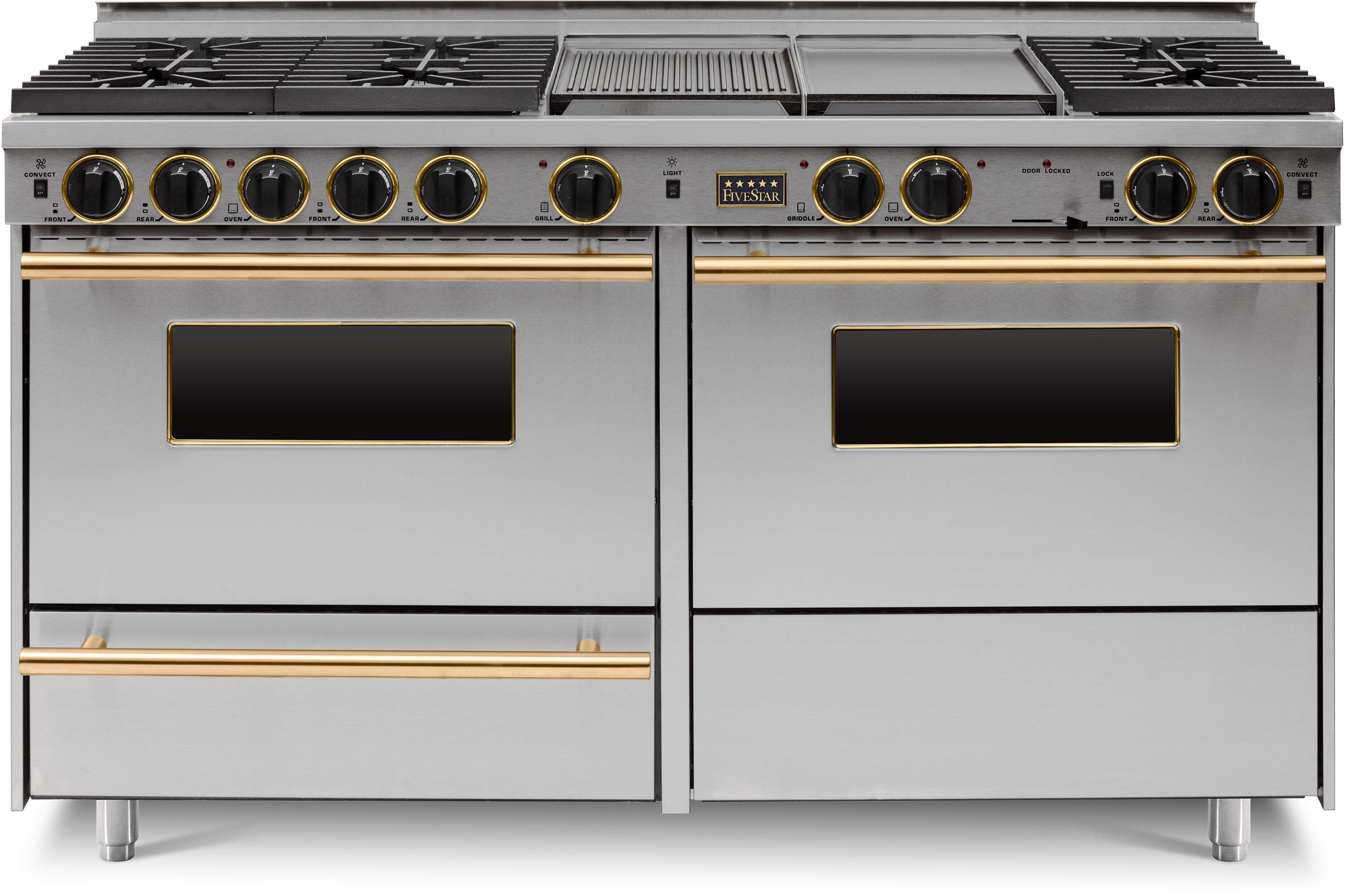 FiveStar TPN6397BSW 60 Inch Dual Fuel Freestanding Range