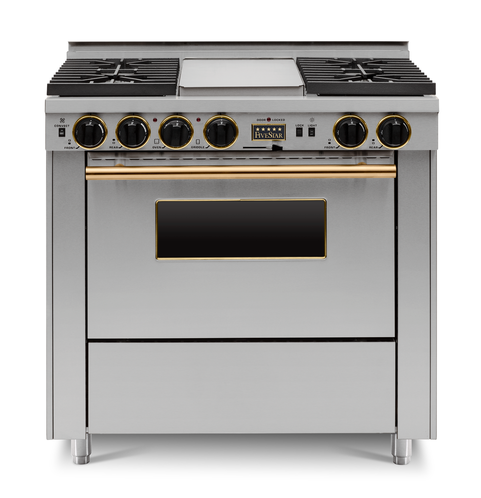 FiveStar TTN3397BSW 36 Inch Dual Fuel Freestanding Range