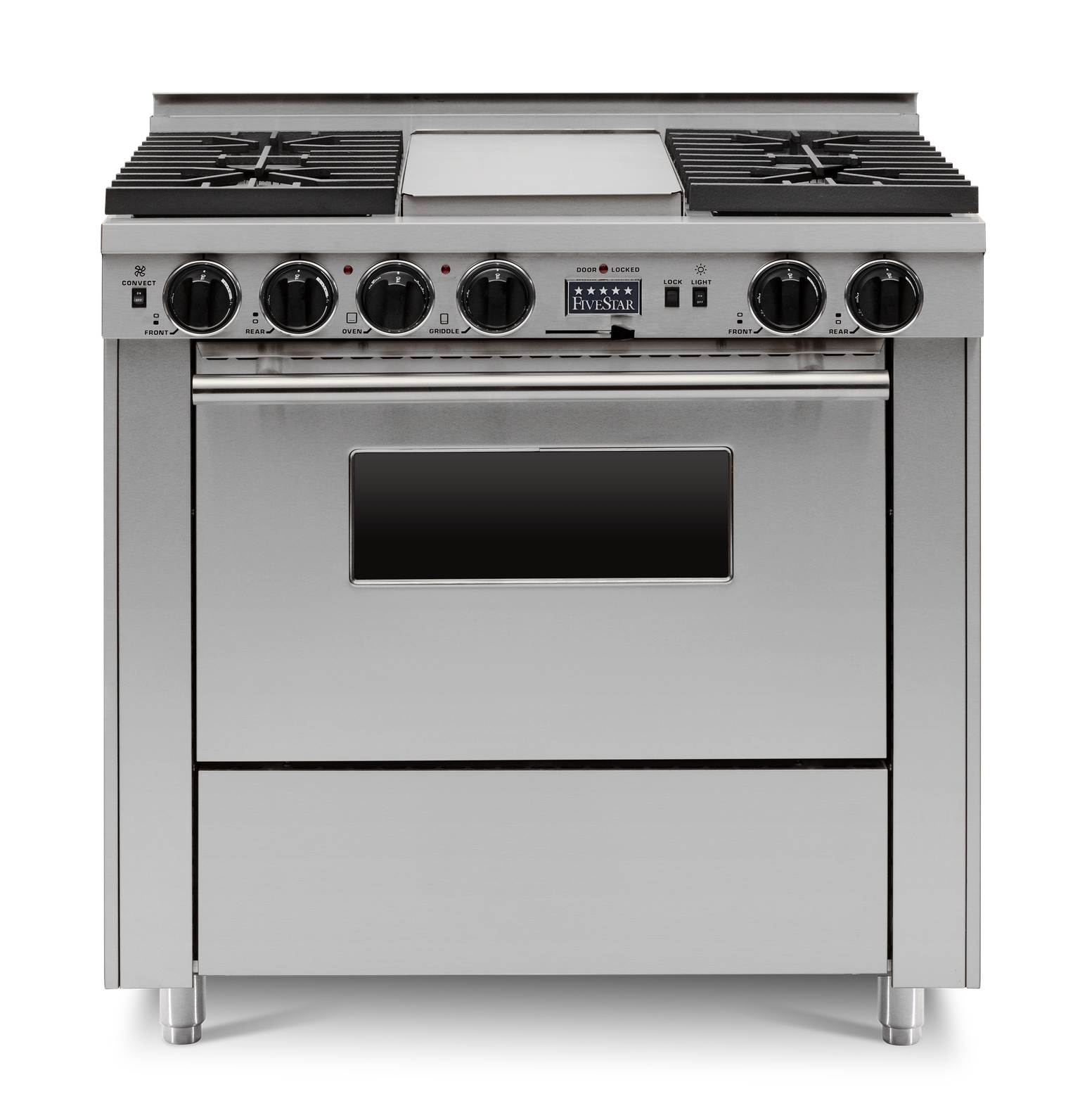 FiveStar TTN3397BW 36 Inch Dual Fuel Freestanding Range