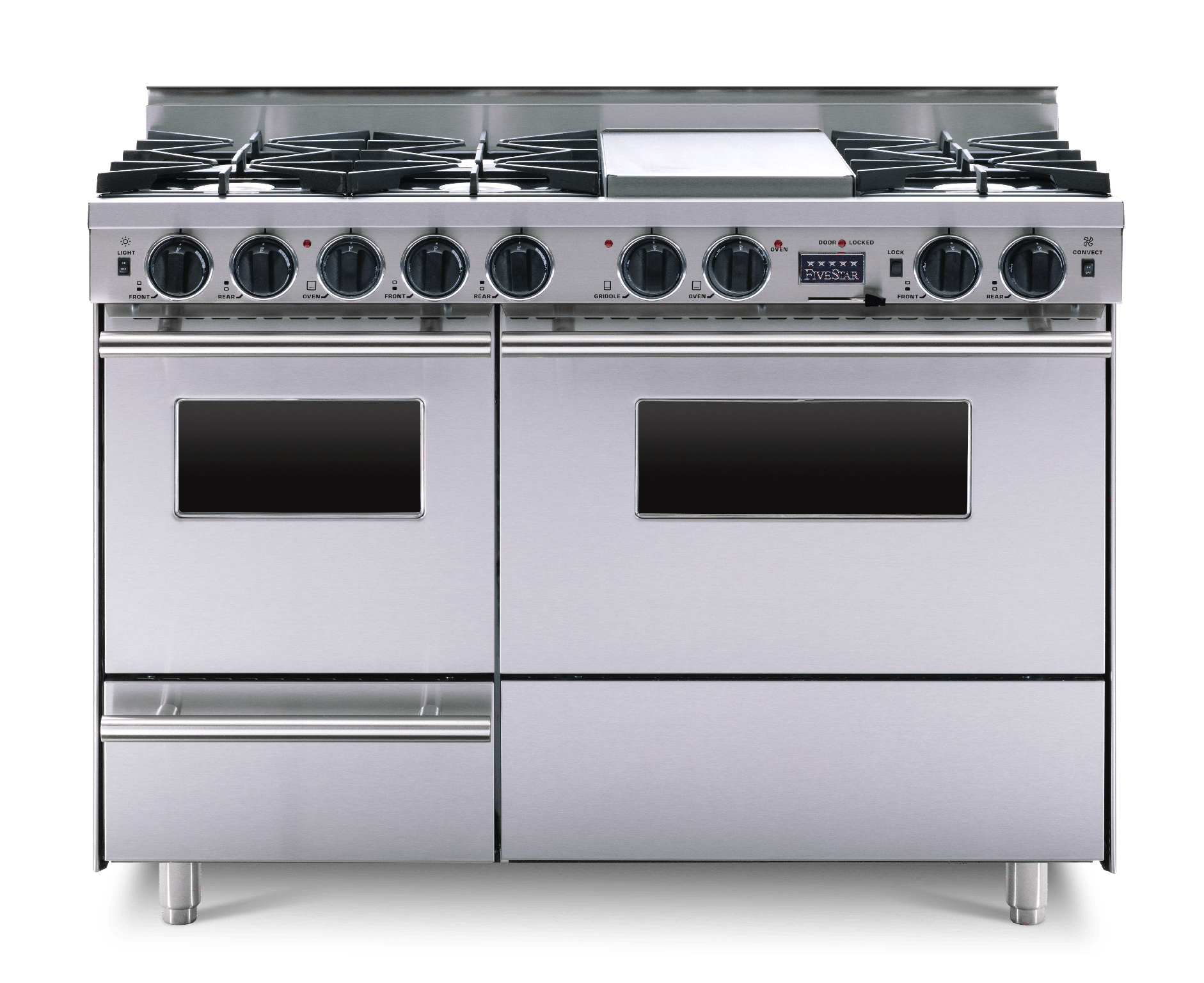 FiveStar TTN5267BW 48 Inch Dual Fuel Freestanding Range