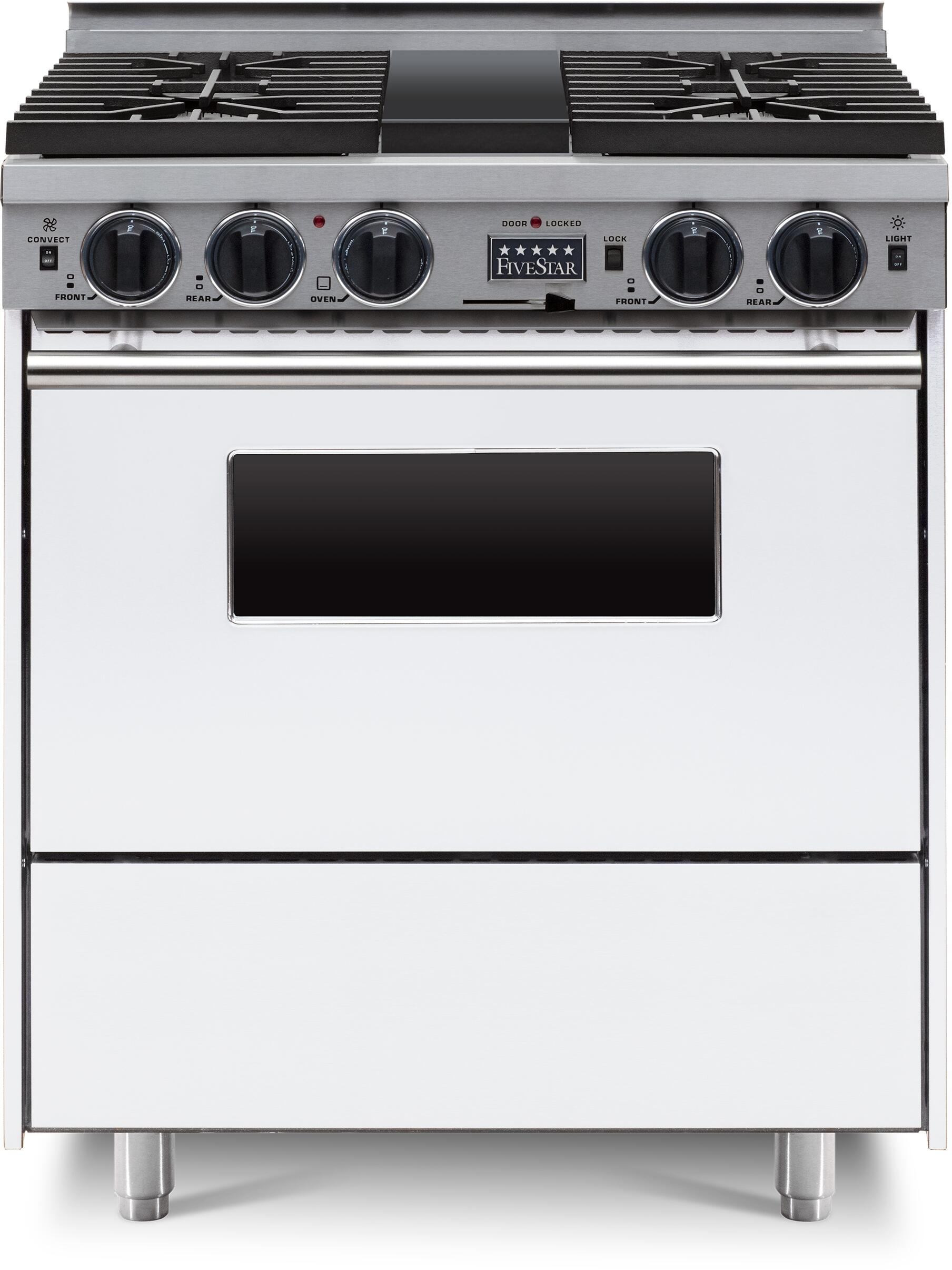 FiveStar WPN289W 30 Inch Dual Fuel Freestanding Range