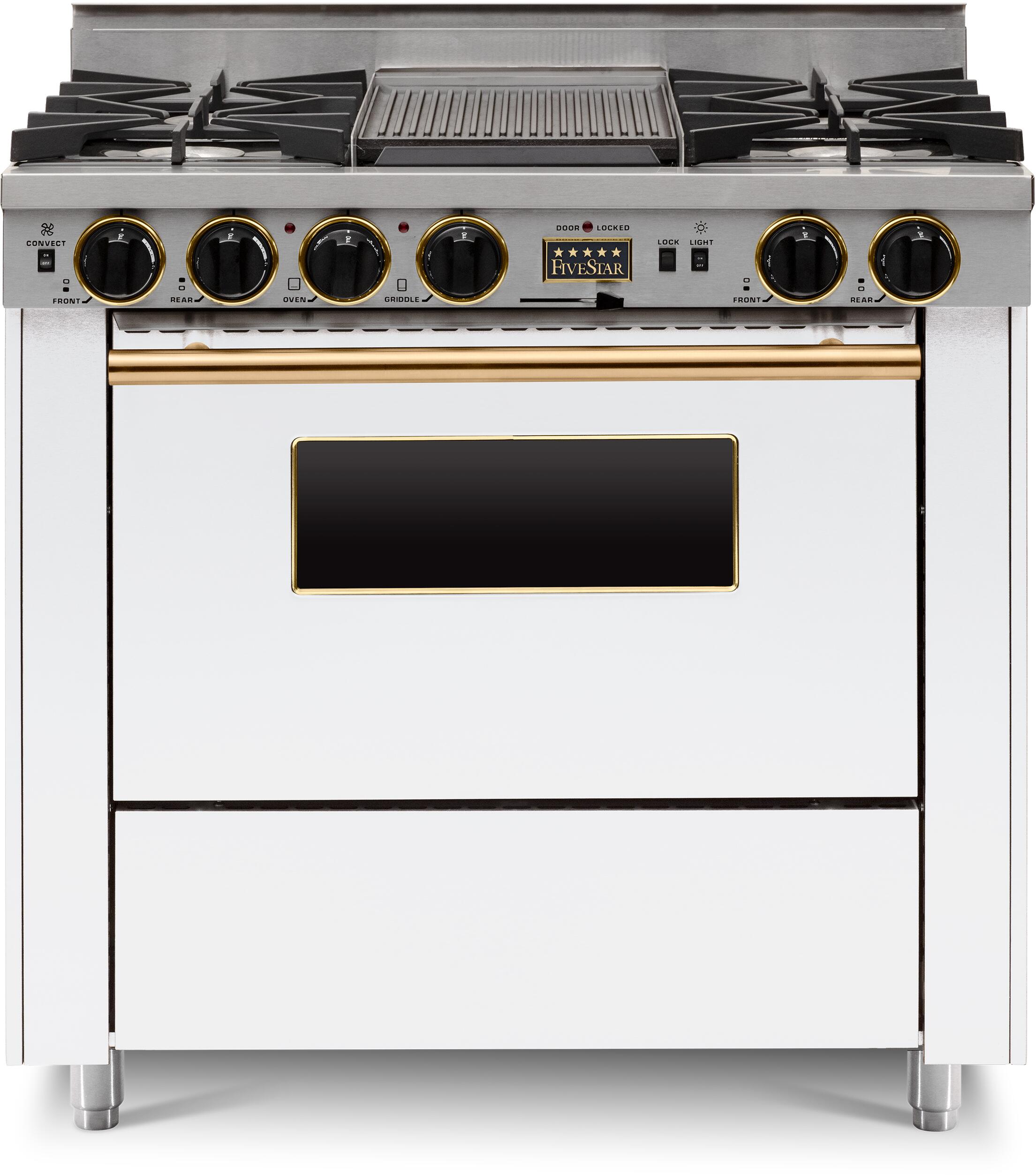 FiveStar WPN3267SW 36 Inch varies Dual Fuel Freestanding Range, in varies