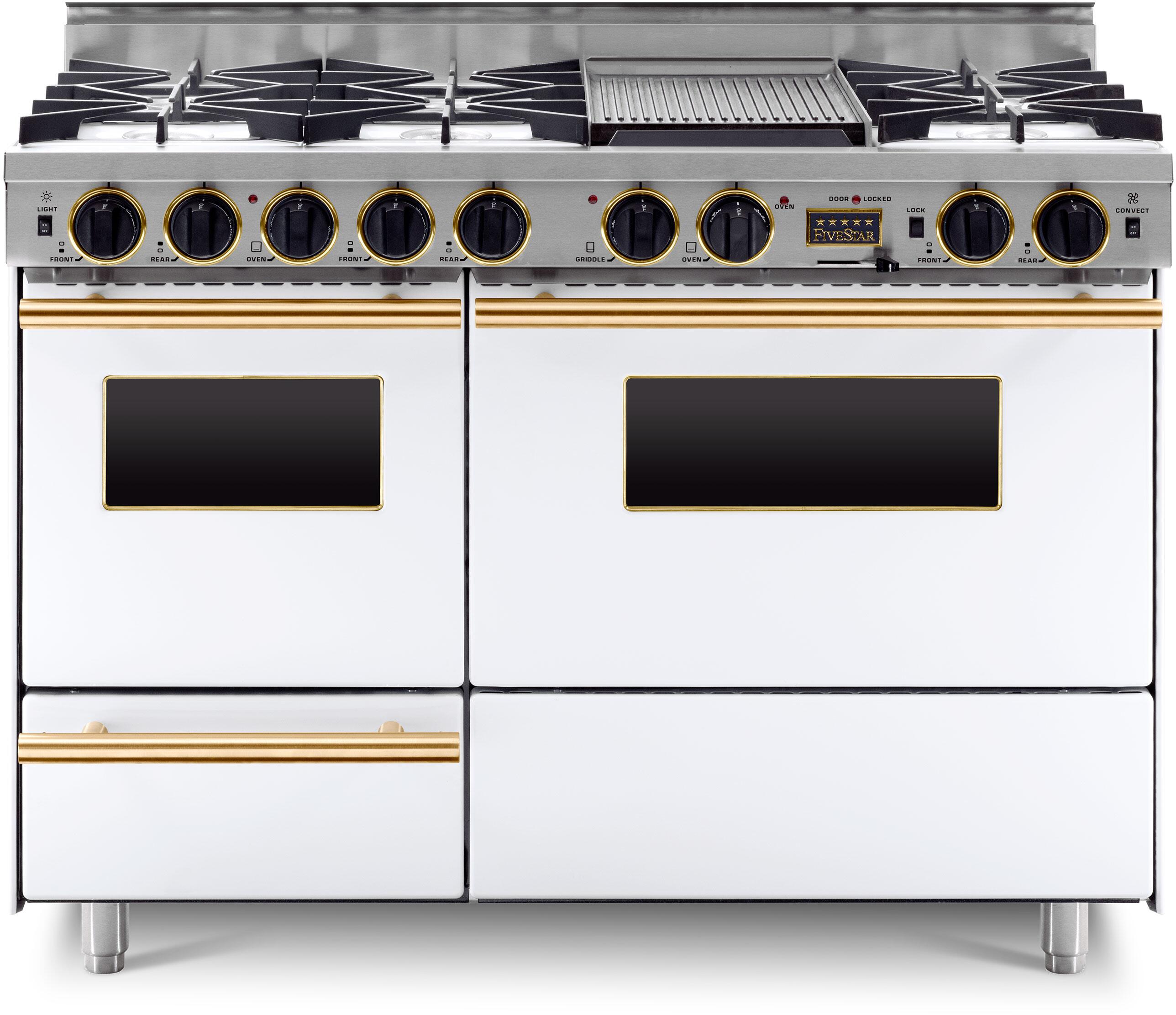 FiveStar WPN5267SW 48 Inch Dual Fuel Freestanding Range