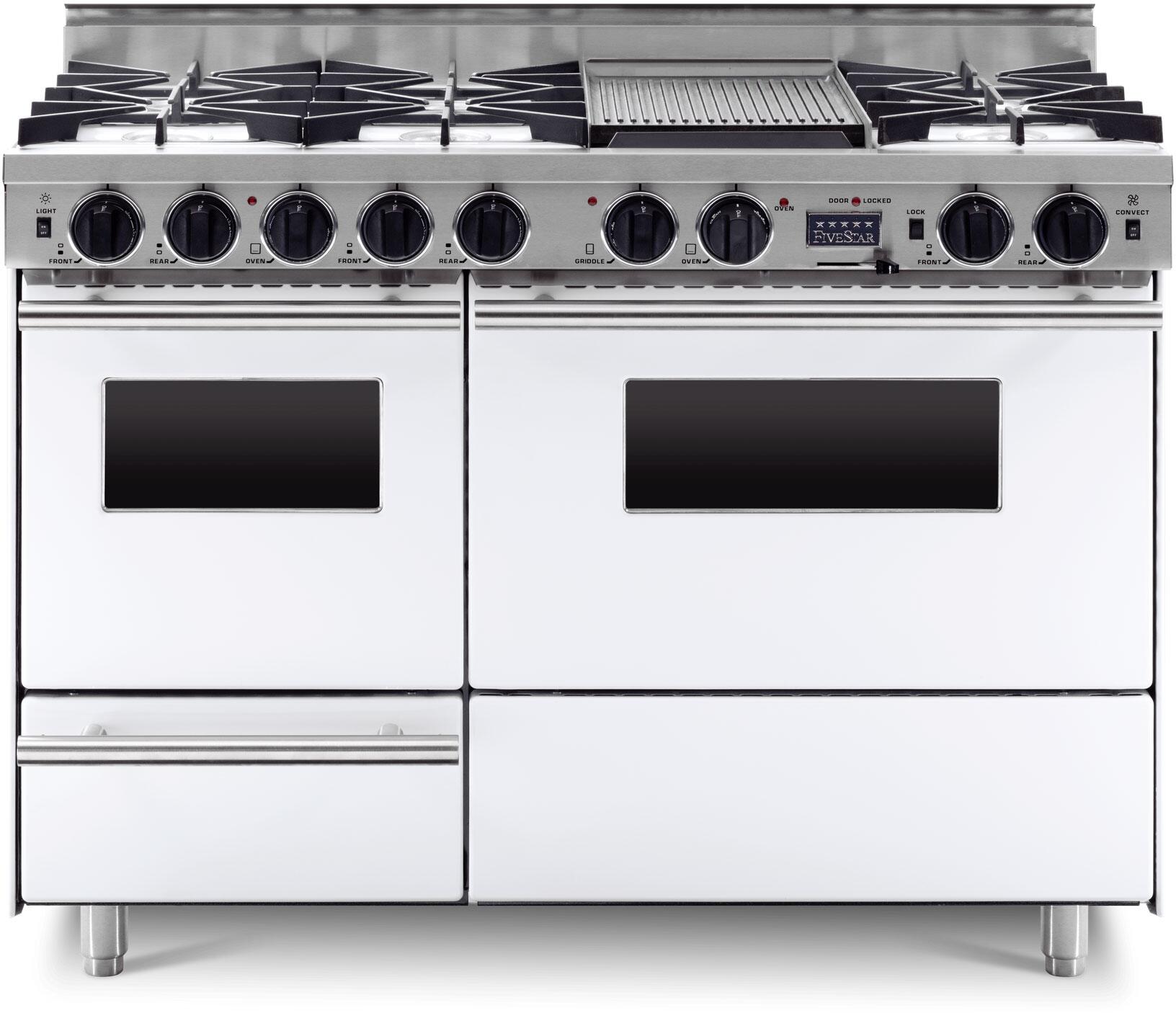 FiveStar WPN5267W 48 Inch Dual Fuel Freestanding Range