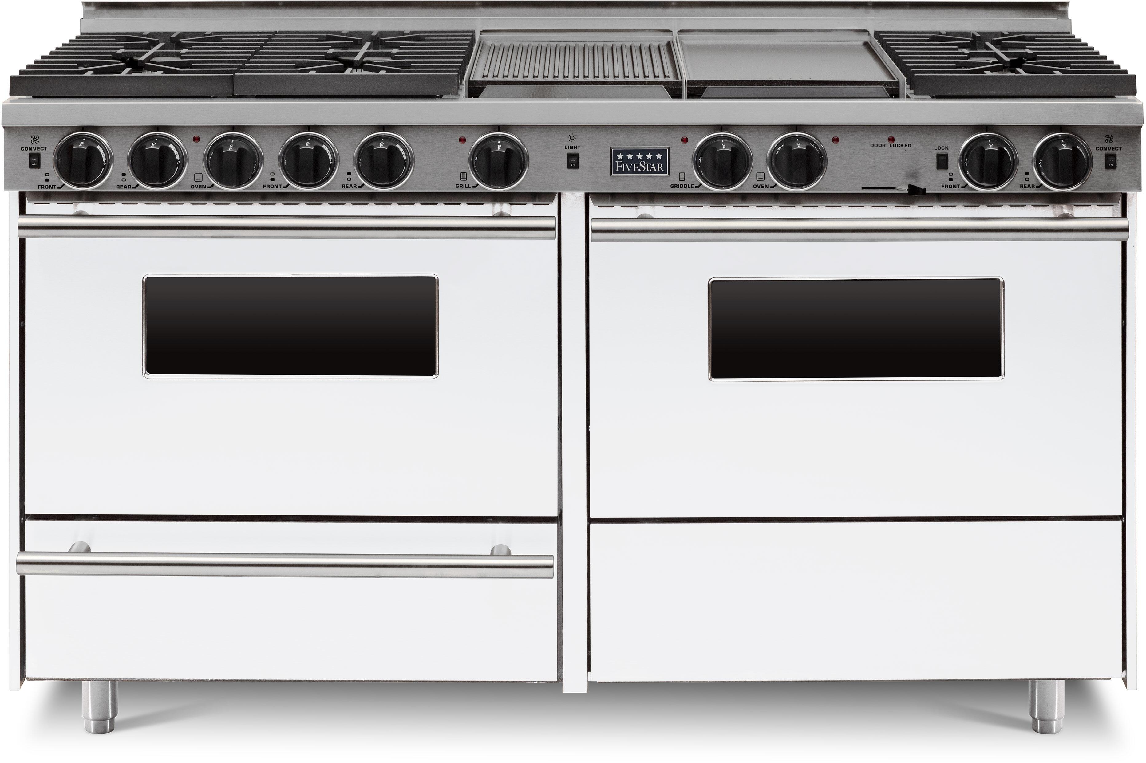 FiveStar WPN6397W 60 Inch Dual Fuel Freestanding Range