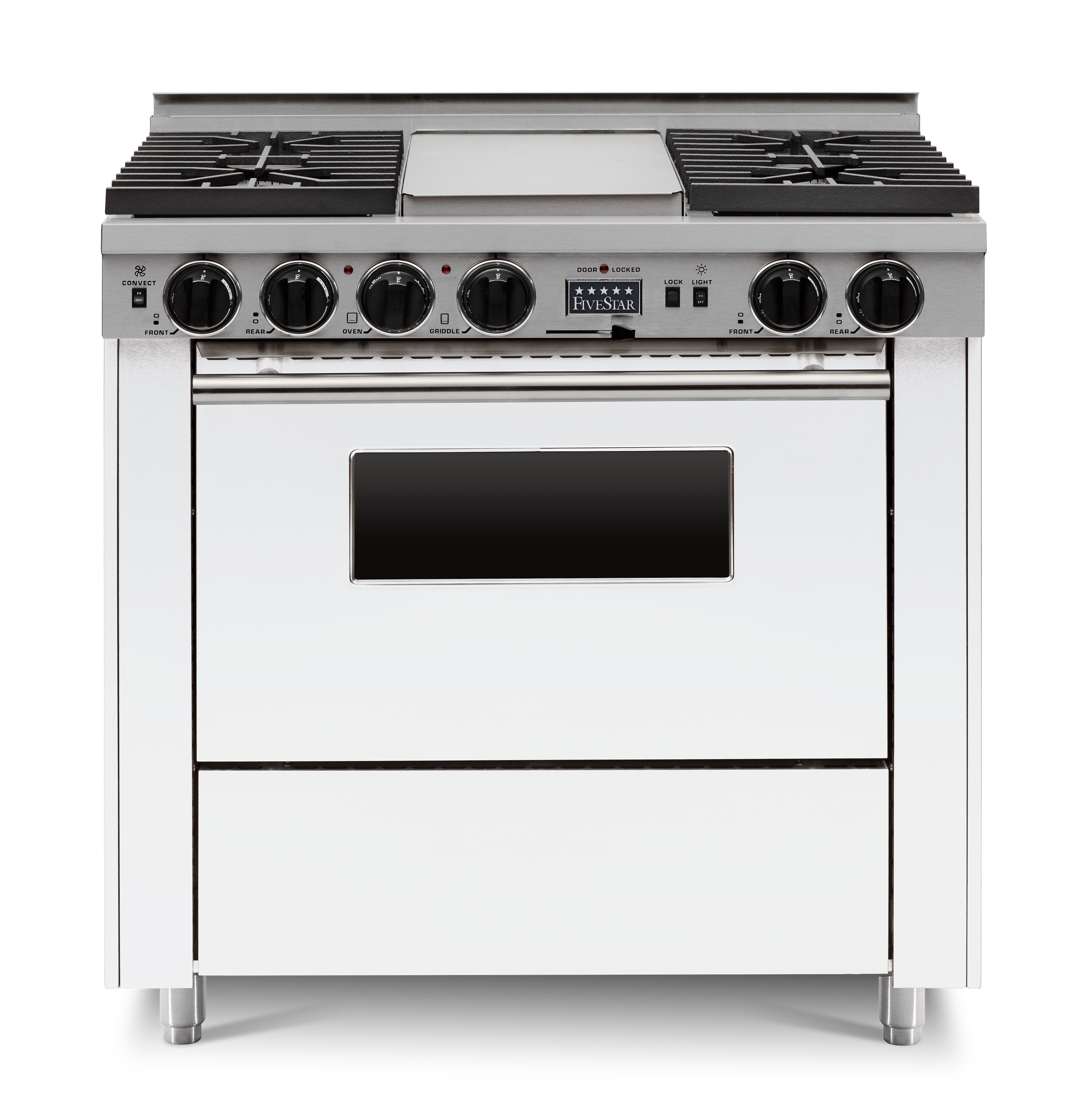 FiveStar WTN3397W 36 Inch Dual Fuel Freestanding Range