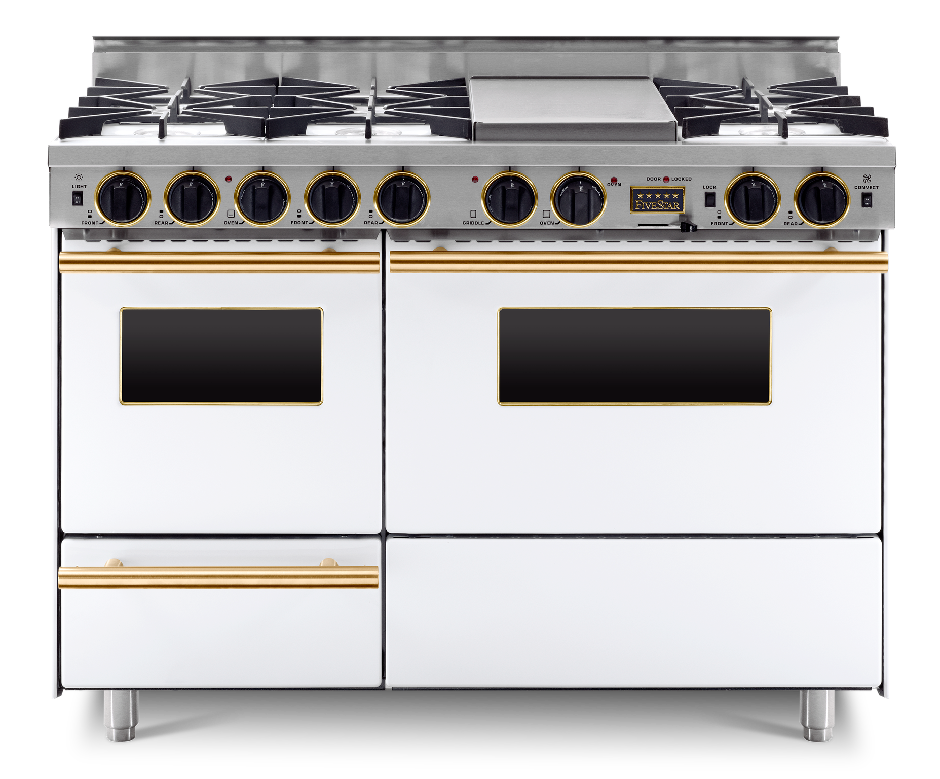 FiveStar WTN5267SW 48 Inch Dual Fuel Freestanding Range