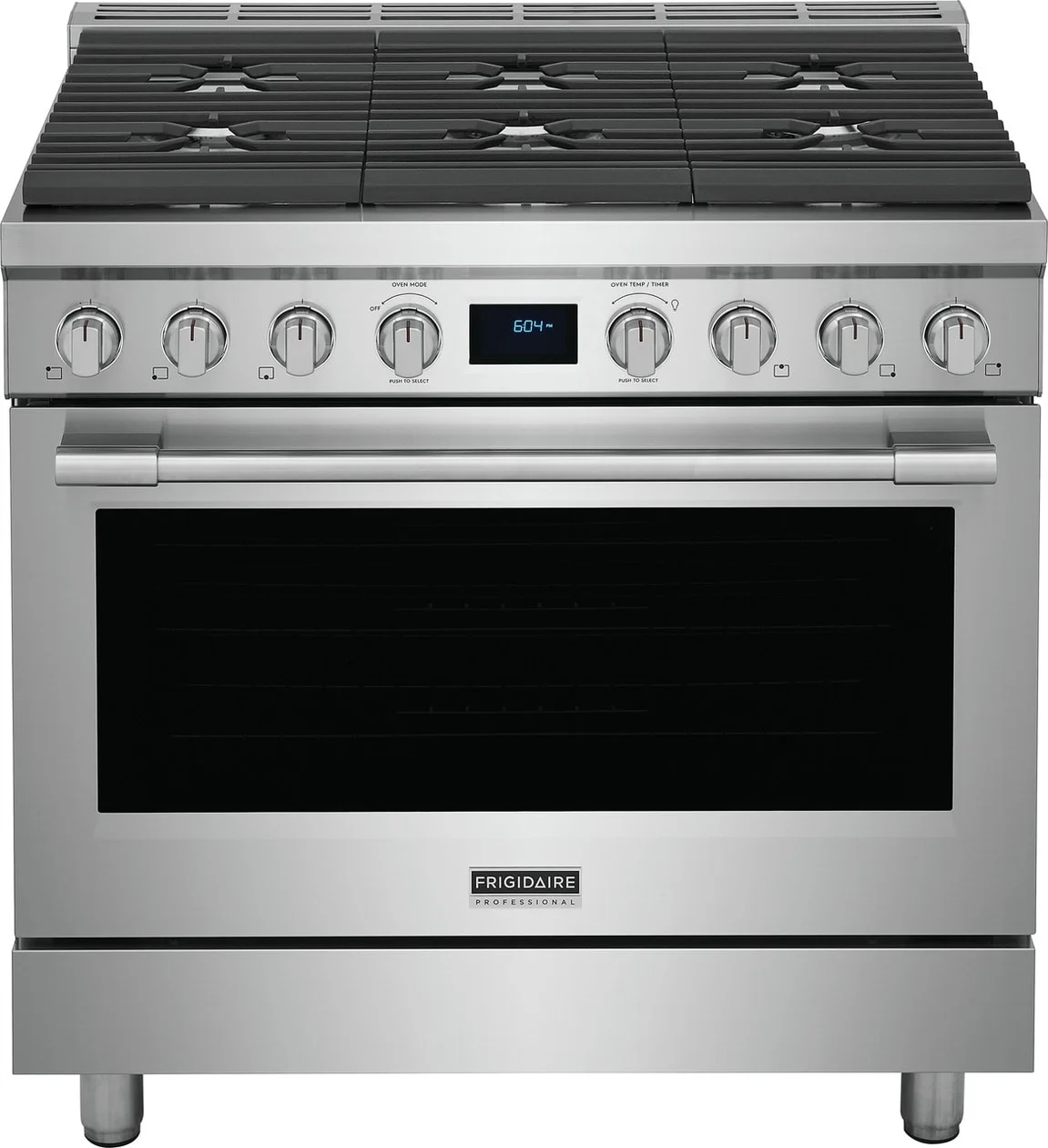 Frigidaire Professional 36 Inch Dual Fuel Freestanding Range, in Stainless Steel