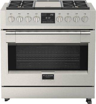 Fulgor Milano F6PDF364GS1  Sofia Series 36 Inch Natural Gas, Dual Fuel Freestanding Range in Stainless Steel