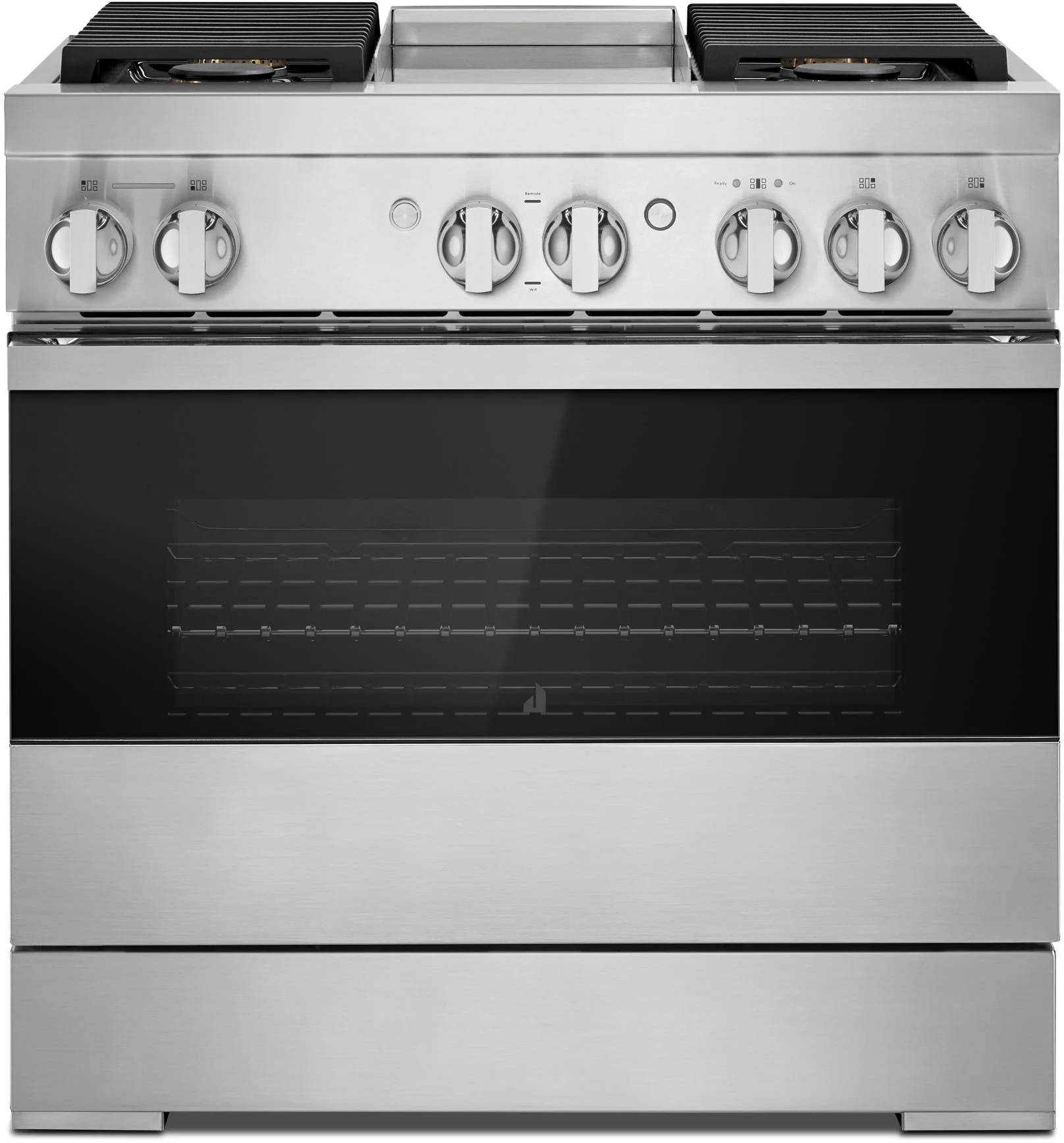 Jenn Air Jenn-Air JDRP536HM NOIR Series 36 Inch Stainless Steel Dual Fuel Convection Free