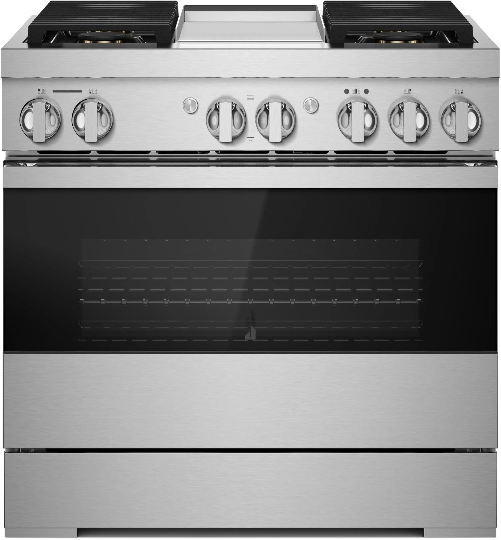 Jenn Air JDSP536HM 36 Inch Freestanding Range Floating Glass Black