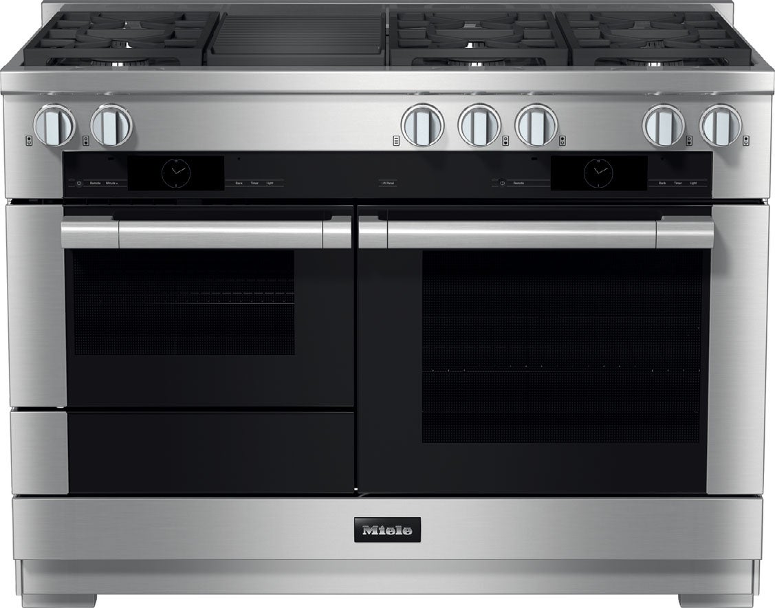 Miele HR19553G G7000 Series 48 Inch Dual Fuel Freestanding Range