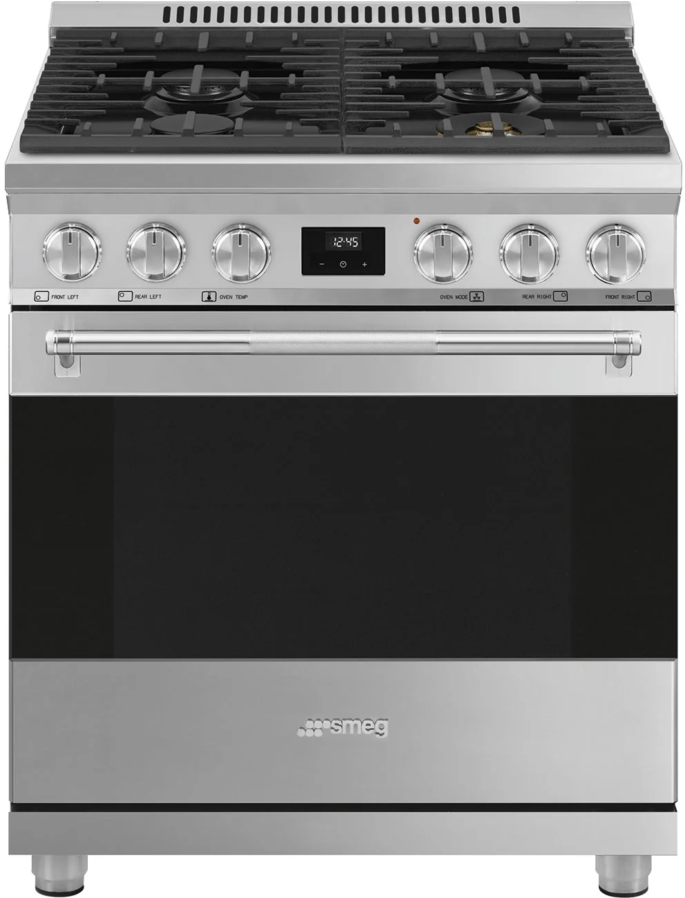 Smeg SPR30UGMX 30 Inch Dual Fuel Freestanding Range