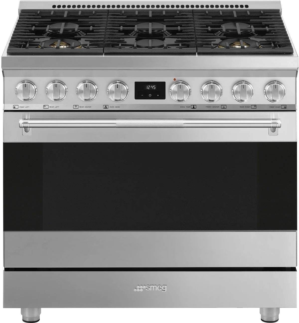 Smeg SPR36UGMX 36 Inch Dual Fuel Freestanding Range