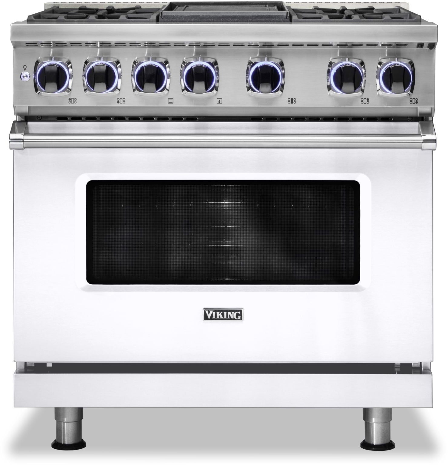 Viking VDR73624GSS 7 Series 36 Inch Stainless Steel Dual Fuel Convection Freestanding Range