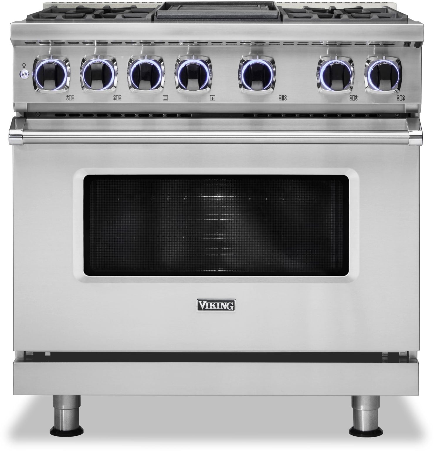 Viking VDR73624GSSLP 7 Series 36 Inch Stainless Steel Dual Fuel Convection Freestanding Range