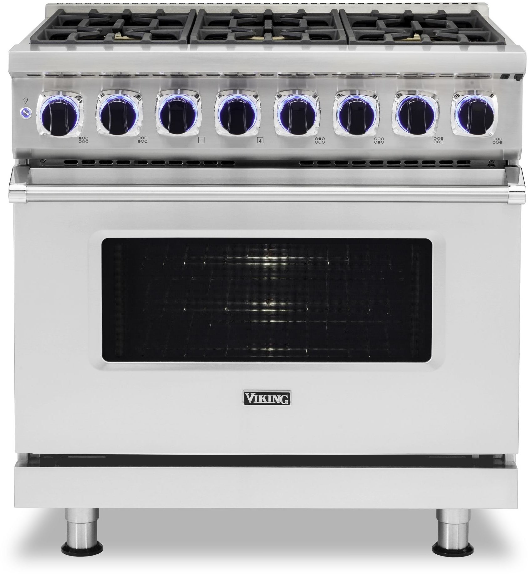 Viking VDR73626BSS 7 Series 36 Inch Stainless Steel Dual Fuel Convection Freestanding Range