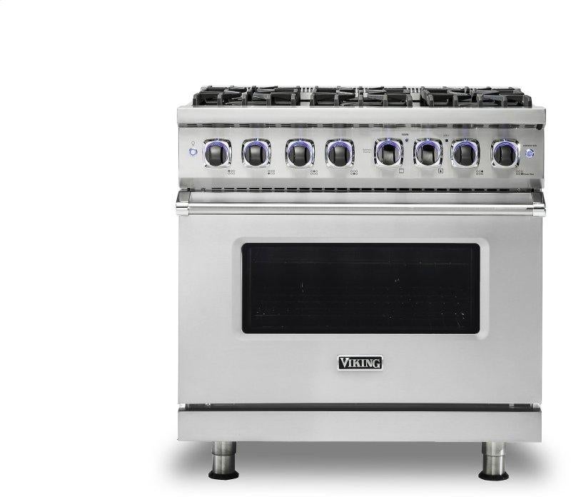 Viking VDR73626BSSLP 7 Series 36 Inch Stainless Steel Dual Fuel Convection Freestanding Range