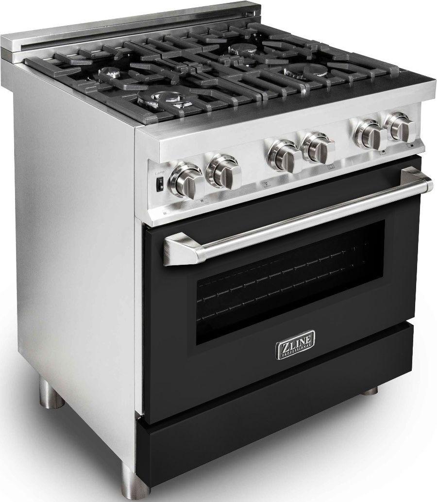 Z Line ZLINE RABLM36 36 Inch Black Matte Dual Fuel Convection Freestanding Range