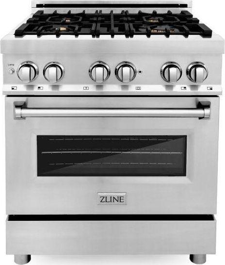Z Line ZLINE RABR30 30 Inch Stainless Steel Dual Fuel Freestanding Range, in Stainless