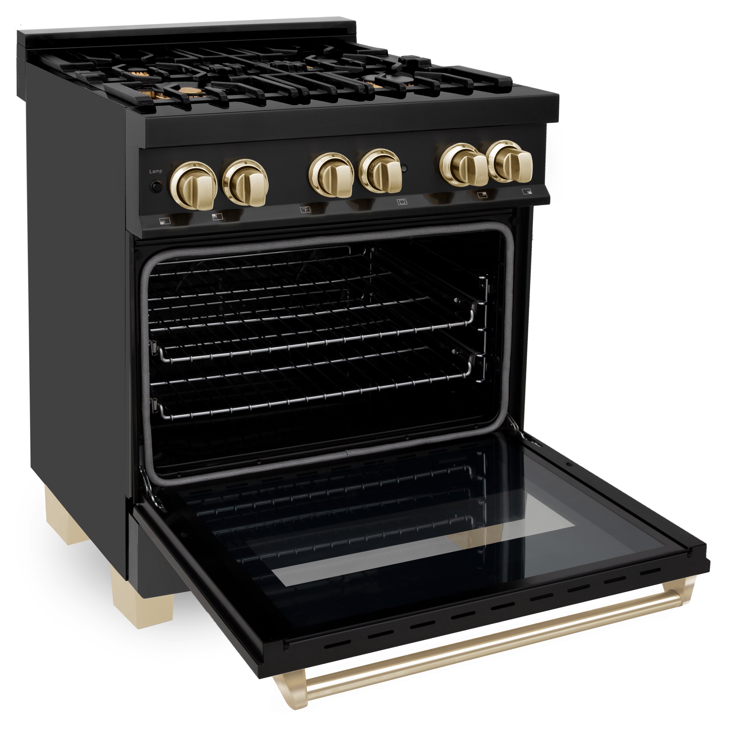 Z Line ZLINE RABZ30CB Autograph Edition Series 30 Inch Natural Gas, Dual Fuel Freestand
