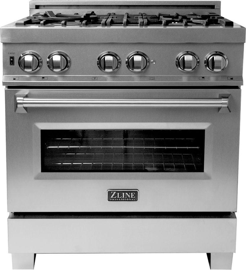 Z Line ZLINE RASSN30 30 Inch Snow Stainless Steel Gas  Freestanding Range