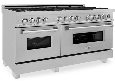 Z Line ZLINE RASSNBR60 60 Inch Natural Gas, Dual Fuel Double Oven Freestanding Range i
