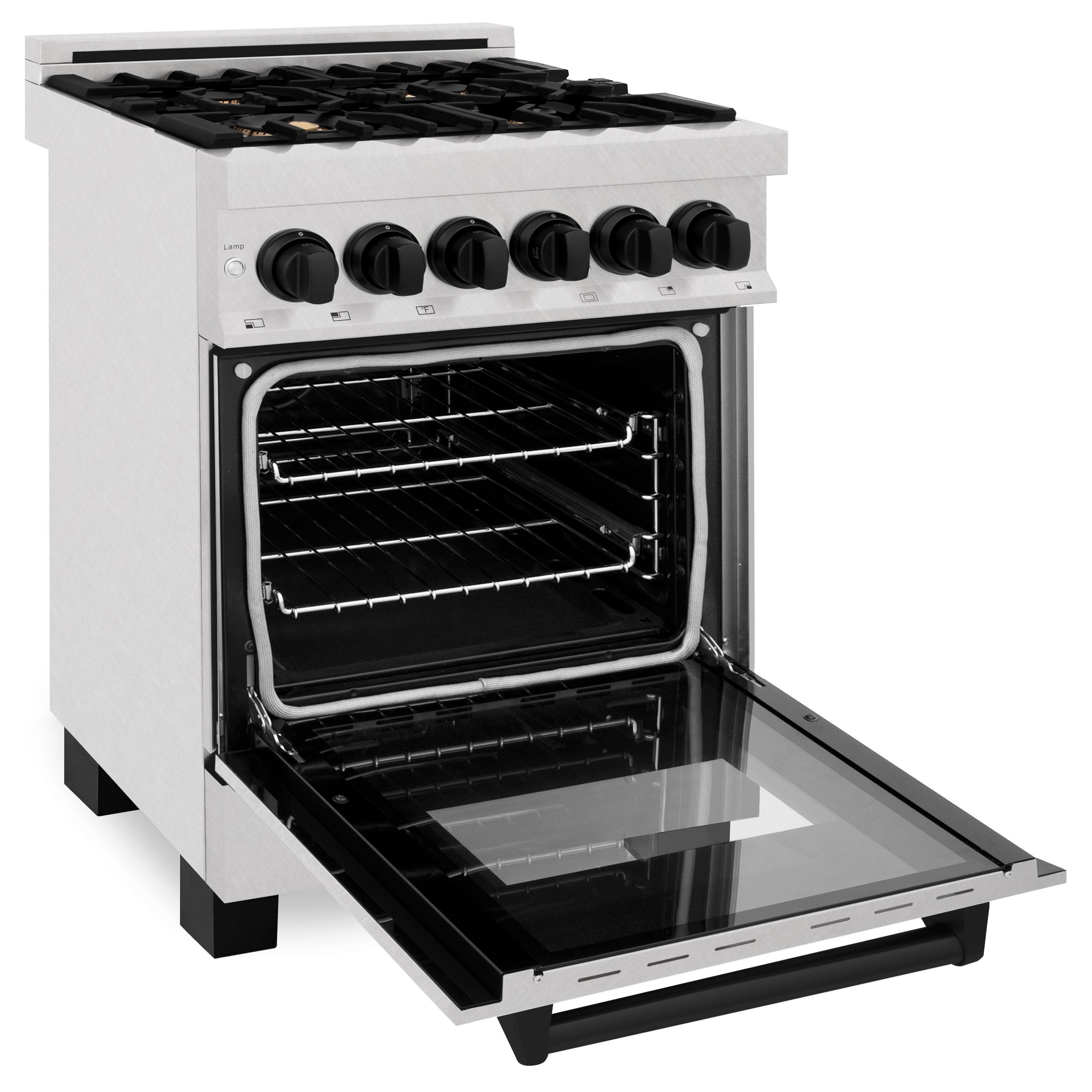 Z Line ZLINE RASZSN24G  Autograph Edition Series 24 Inch Dual Fuel Freestanding Range