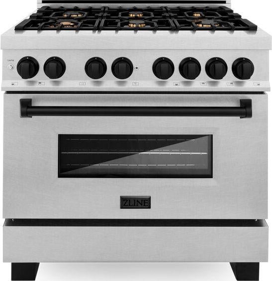Z Line ZLINE RASZSN36MB Autograph Edition Series 36 Inch Natural Gas, Dual Fuel Freesta