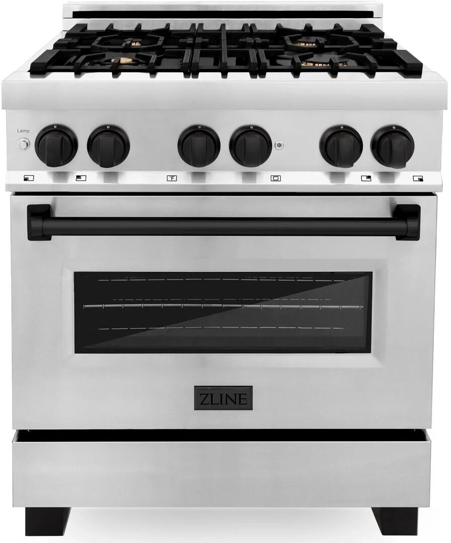 Z Line ZLINE RAZ30MB Autograph Edition Series 30 Inch Natural Gas, Dual Fuel Freestandi
