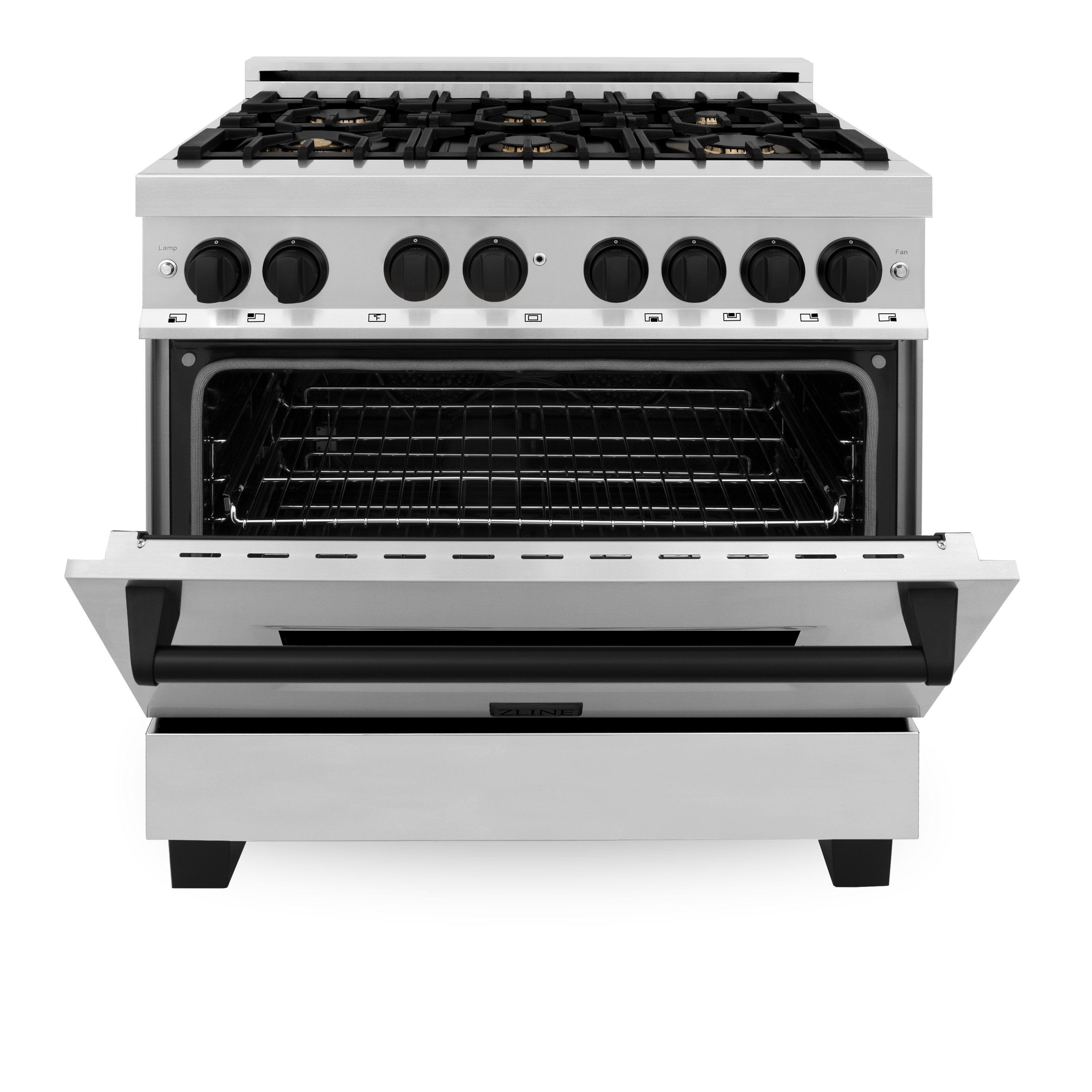 Z Line ZLINE Autograph Edition Series 36 Inch Dual Fuel Natural Gas Freestanding Range,