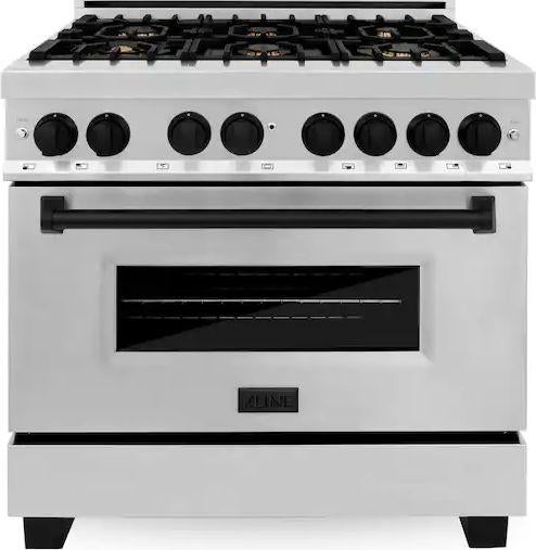 Z Line ZLINE Autograph Edition Series 36 Inch Dual Fuel Natural Gas Freestanding Range,