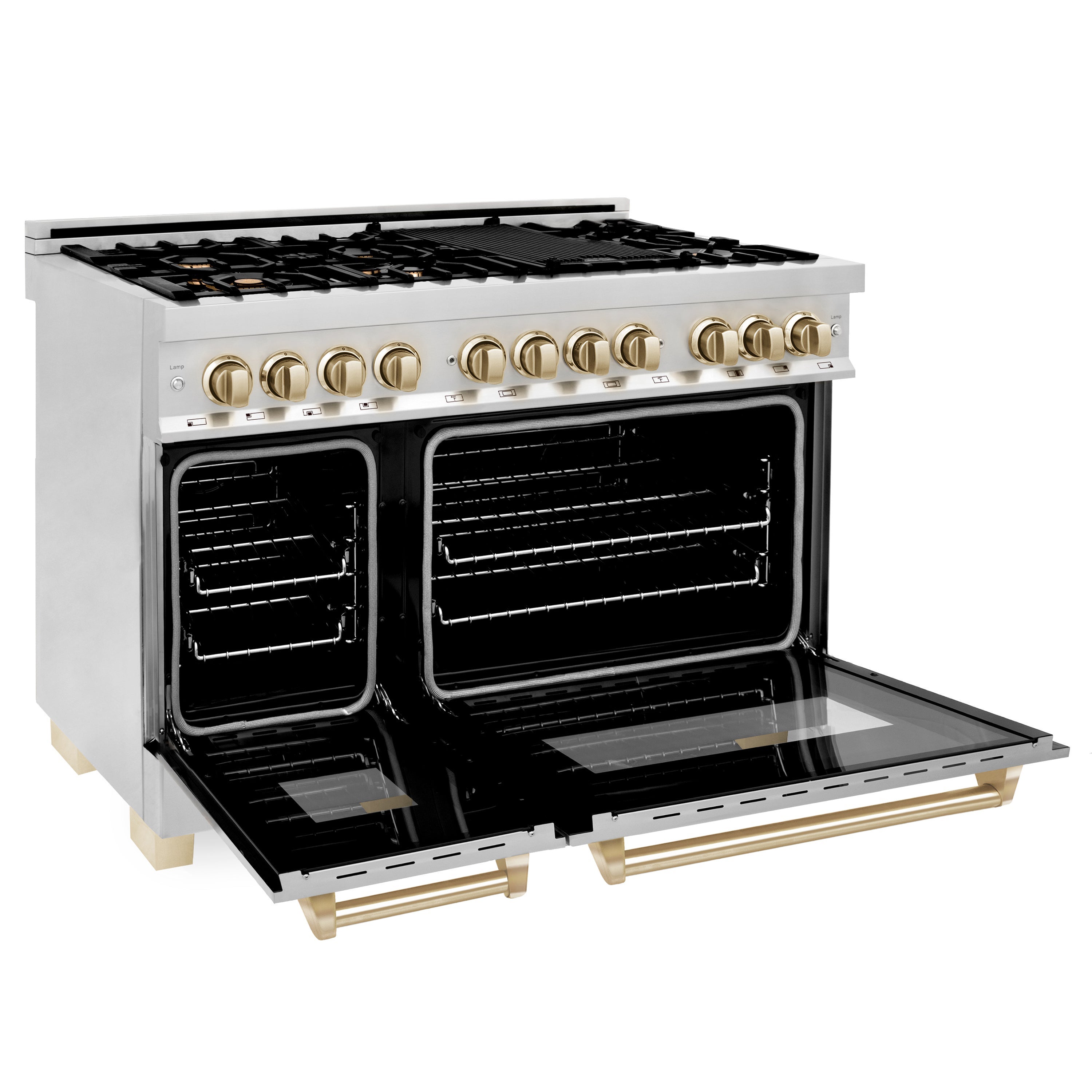 Z Line ZLINE RAZ48CB Autograph Edition Series 48 Inch Natural Gas, Dual Fuel Double Ove