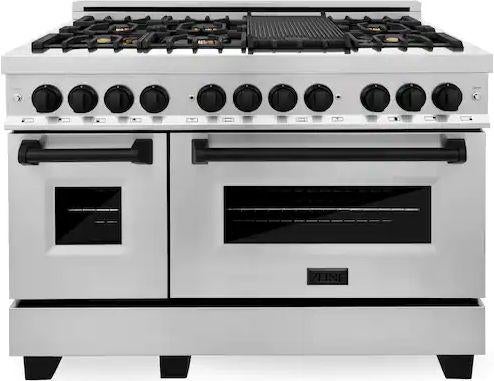 Z Line ZLINE Autograph Edition Series 48 Inch Dual Fuel Natural Gas Freestanding Range,