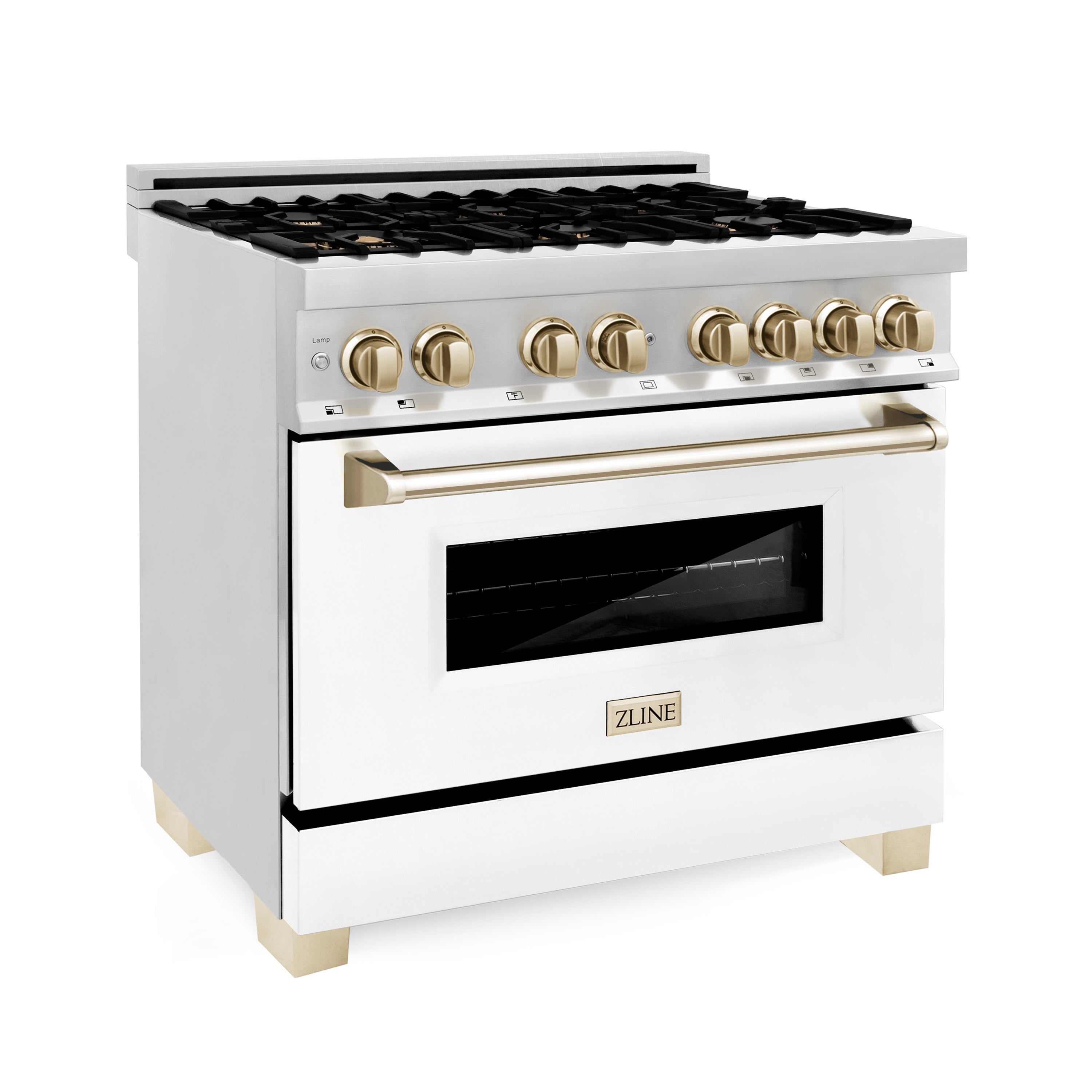 Z Line ZLINE Autograph Edition Series 36 Inch Dual Fuel Natural Gas Freestanding Range,