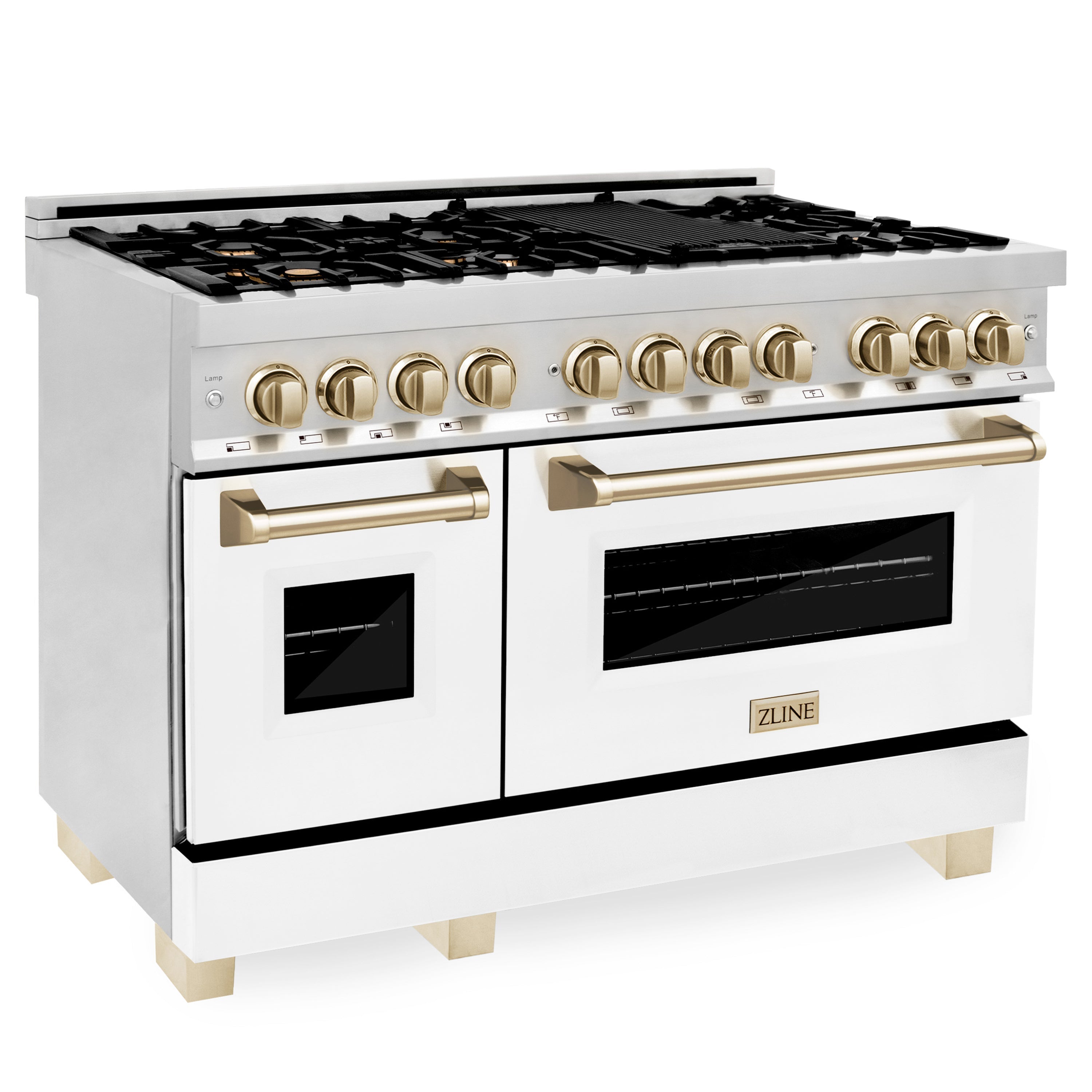 Z Line ZLINE Autograph Edition Series 48 Inch Dual Fuel Natural Gas Freestanding Range,