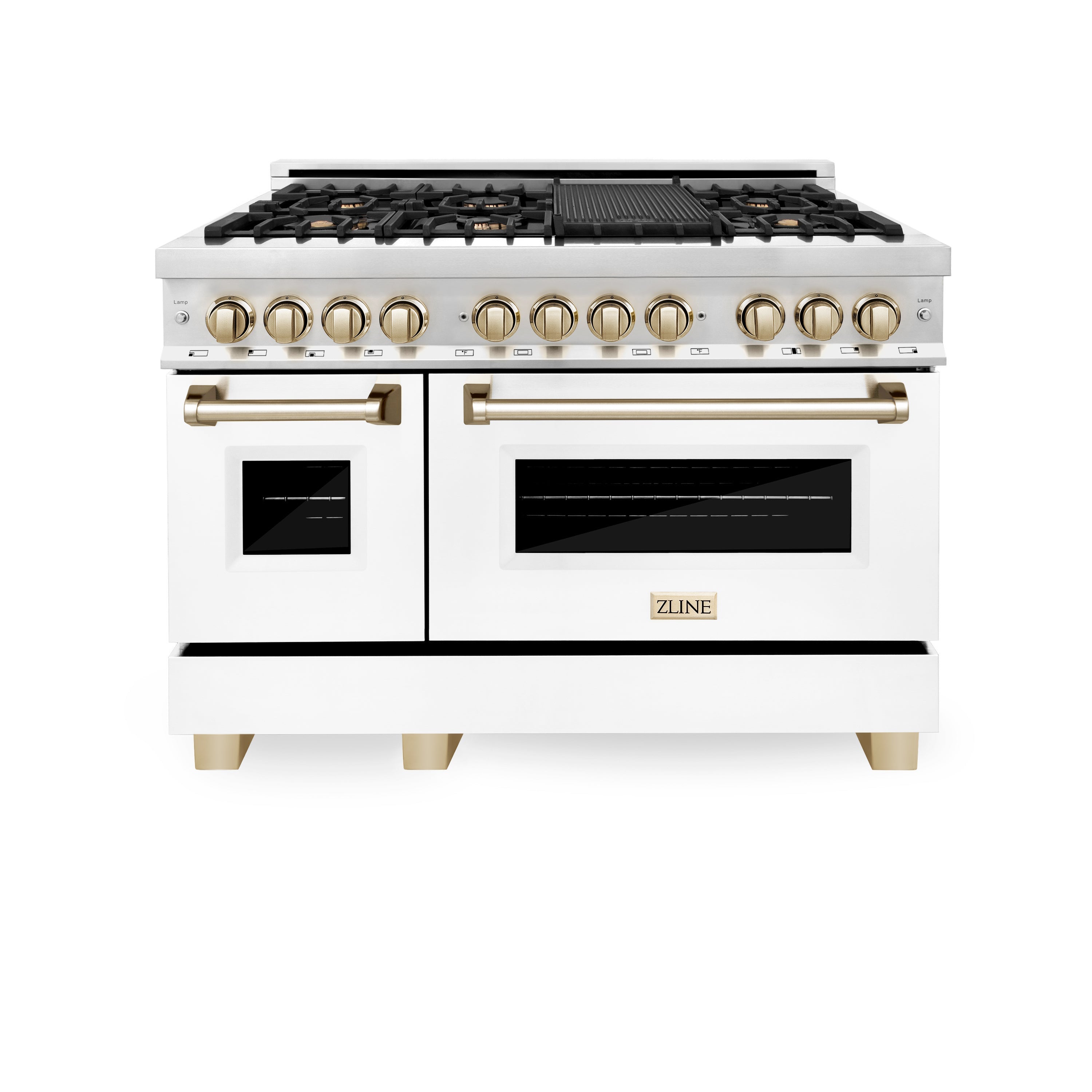 Z Line ZLINE Autograph Edition Series 48 Inch Dual Fuel Natural Gas Freestanding Range,