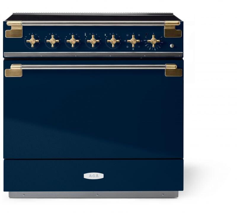AGA AEL361INABIND Elise Series 36 Inch Induction Electric Freestanding Range in Indigo