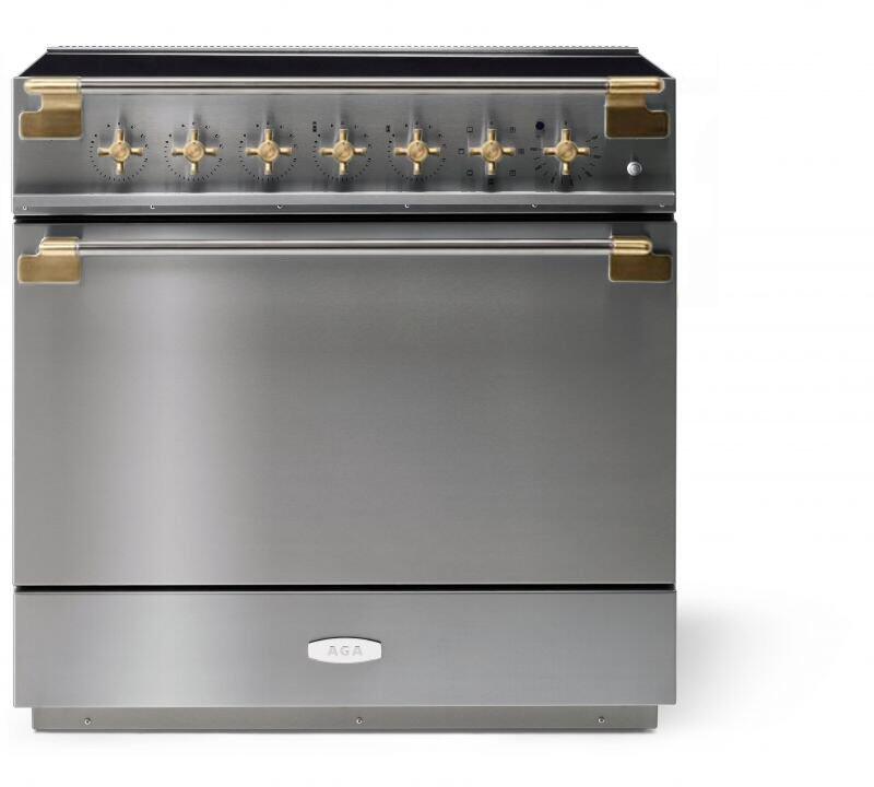 AGA AEL361INABSS Elise Series 36 Inch Induction Electric Freestanding Range in Stainless Steel