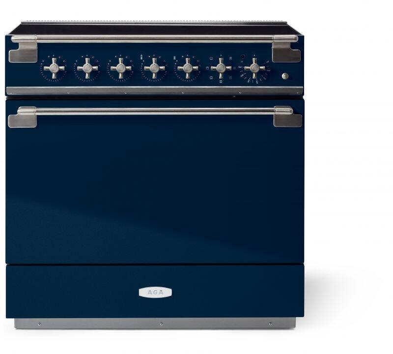 AGA AEL361ININD  Elise Series 36 Inch Induction Electric Freestanding Range in Indigo