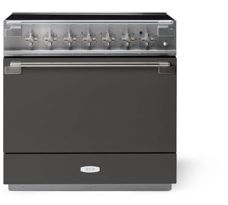 AGA AEL361INSLT Elise Series 36 Inch Induction Electric Freestanding Range in Slate