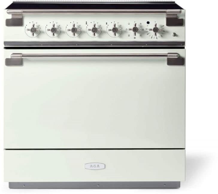 AGA AEL361INWHT Elise Series 36 Inch White Induction Electric Freestanding Range, in White