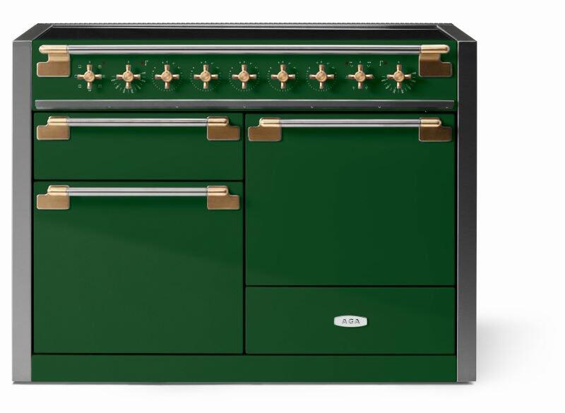 AGA AEL481INABCWG Elise Series 48 Inch Induction Electric Double Oven Freestanding Range in Varies