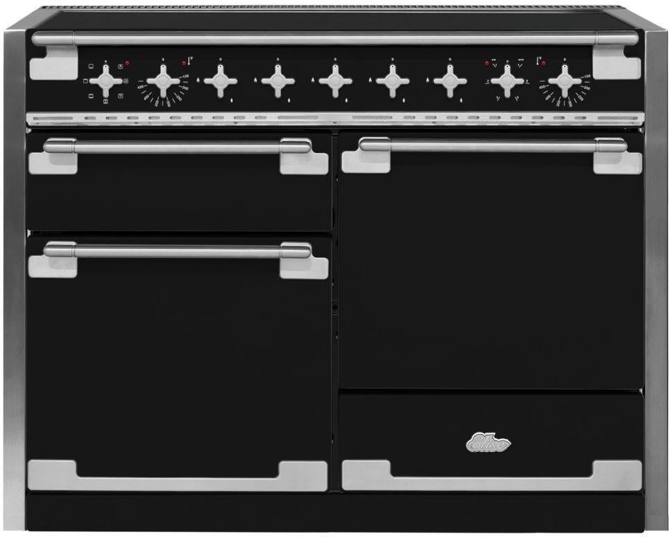 AGA AEL481INMBL Elise Series 48 Inch Matt Black Induction Electric Freestanding Range, in Matt Black
