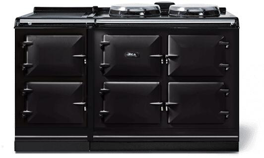 AGA AER7560WBLK  Classic Cast Iron Series 60 Inch Electric Freestanding Range