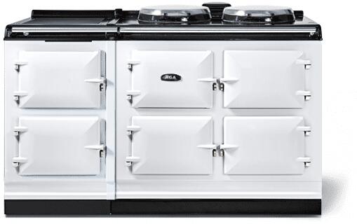 AGA AER7560WWHT Classic Cast Iron Series 60 Inch Electric Freestanding Range